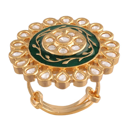 Women's Tradtional Meenakari finger ring