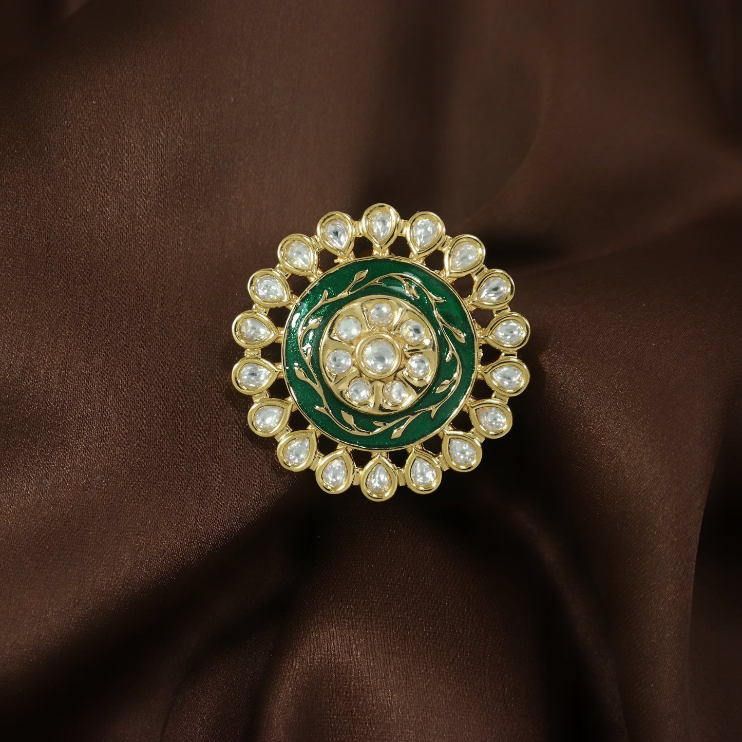 Women's Tradtional Meenakari finger ring
