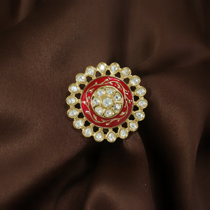 Women's Tradtional Meenakari finger ring
