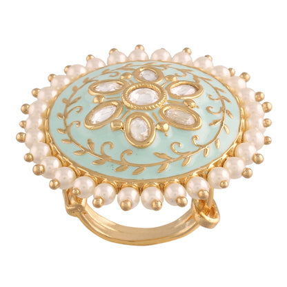 Women's Tradtional Meenakari finger ring