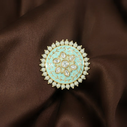 Women's Tradtional Meenakari finger ring