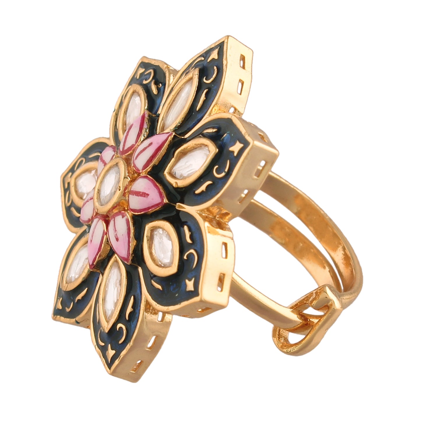 Women's Tradtional Meenakari finger ring