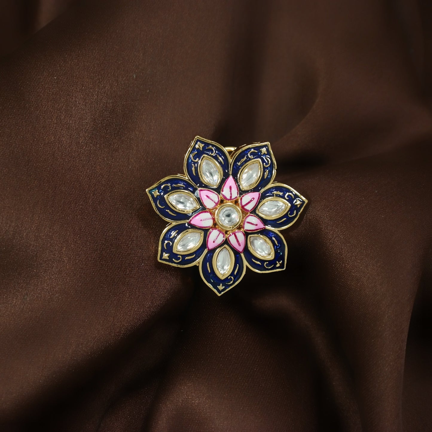 Women's Tradtional Meenakari finger ring