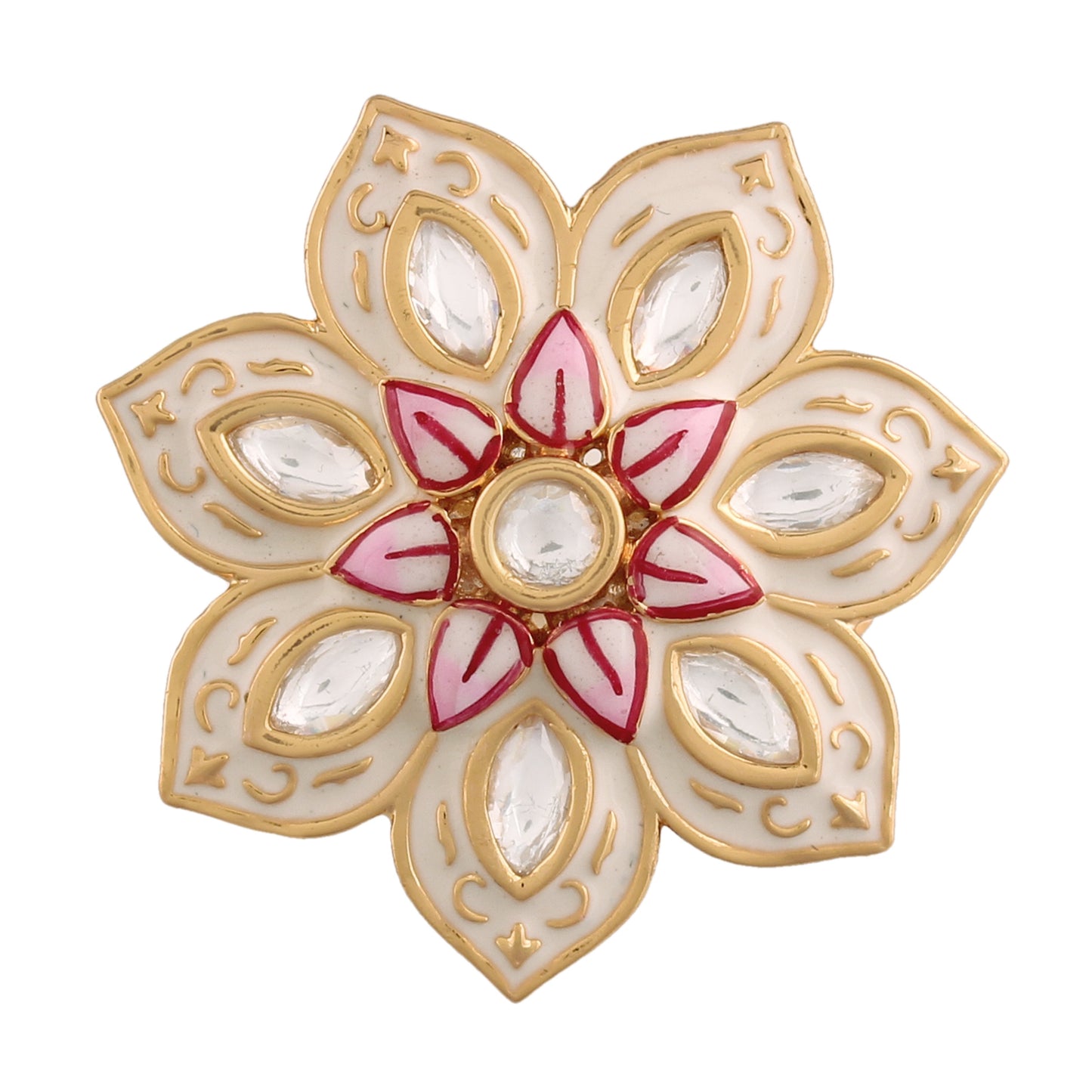 Women's Tradtional Meenakari finger ring