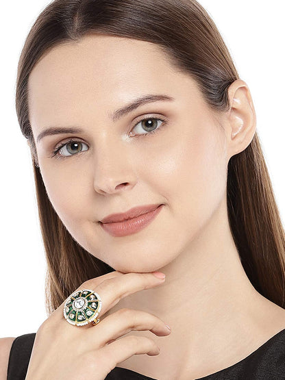 Women's Tradtional Meenakari finger ring
