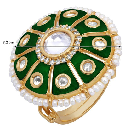 Women's Tradtional Meenakari finger ring