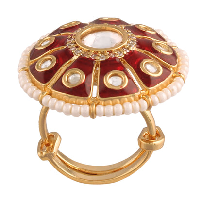 Women's Tradtional Meenakari finger ring