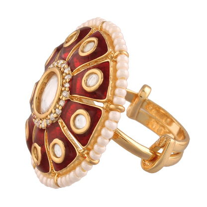 Women's Tradtional Meenakari finger ring