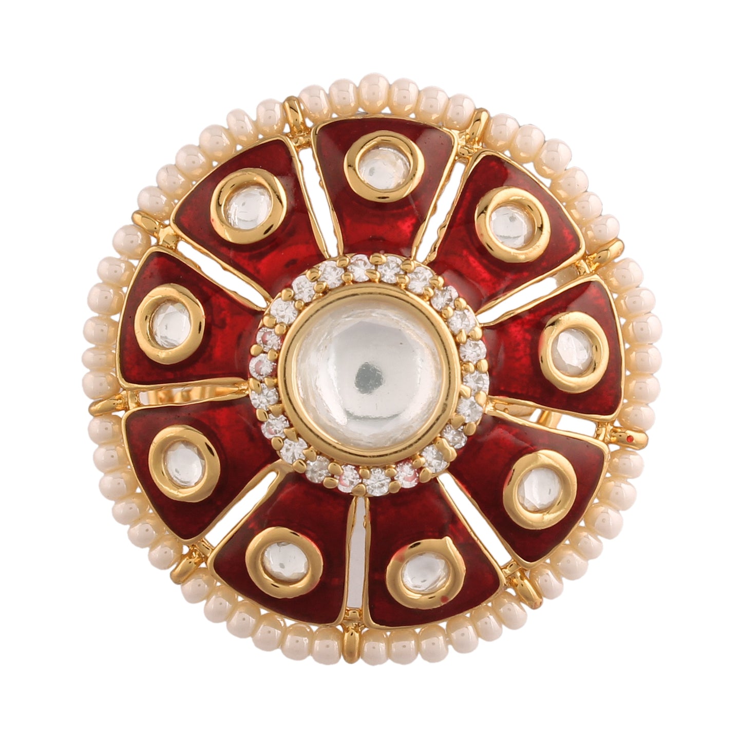Women's Tradtional Meenakari finger ring