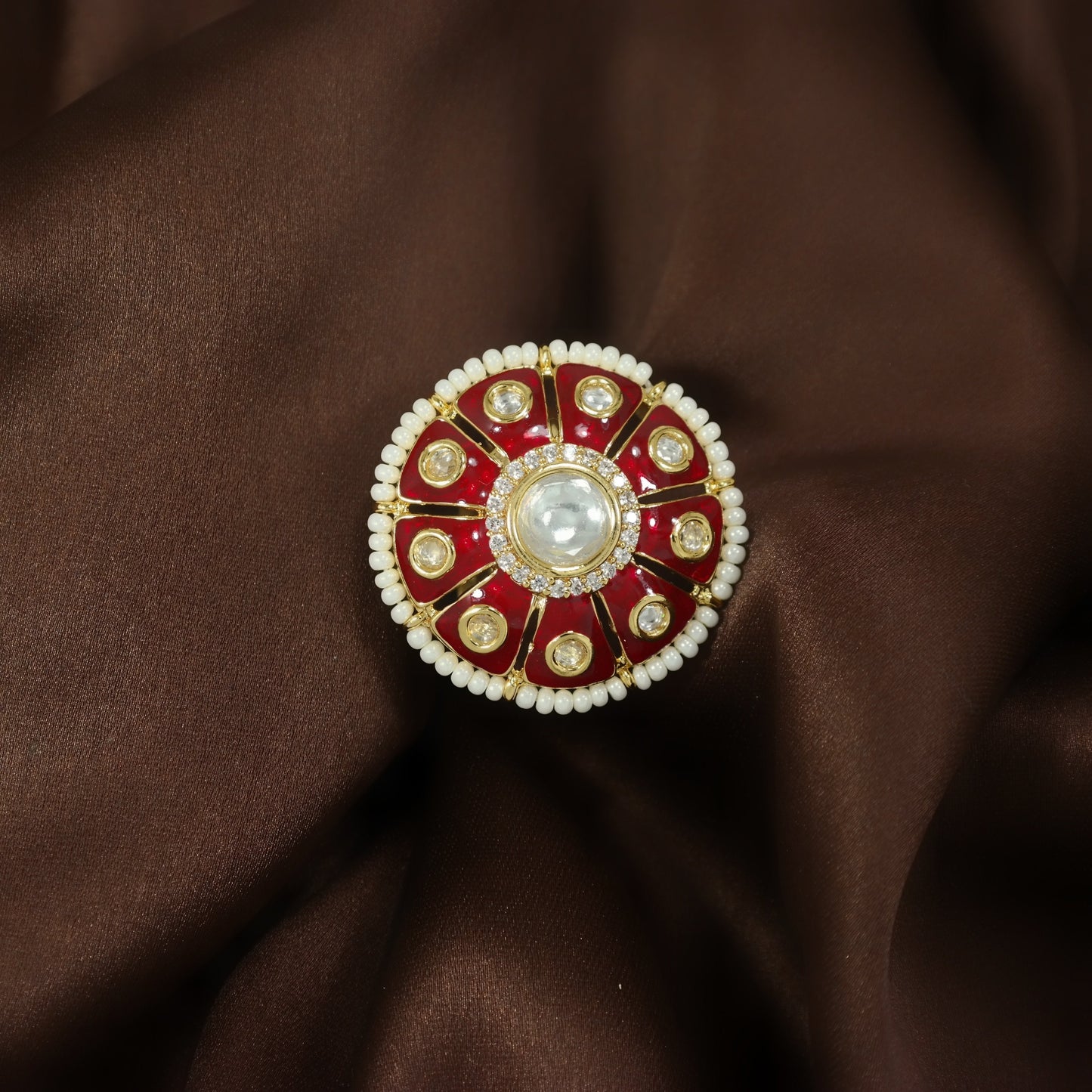 Women's Tradtional Meenakari finger ring