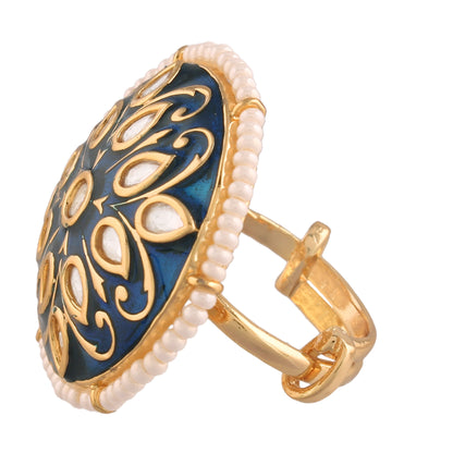 Women's Tradtional Meenakari finger ring