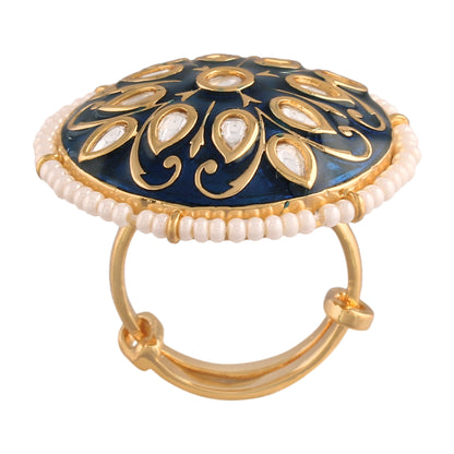 Women's Tradtional Meenakari finger ring