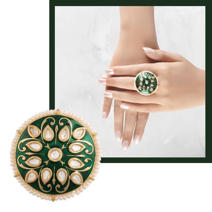 Women's Tradtional Meenakari finger ring