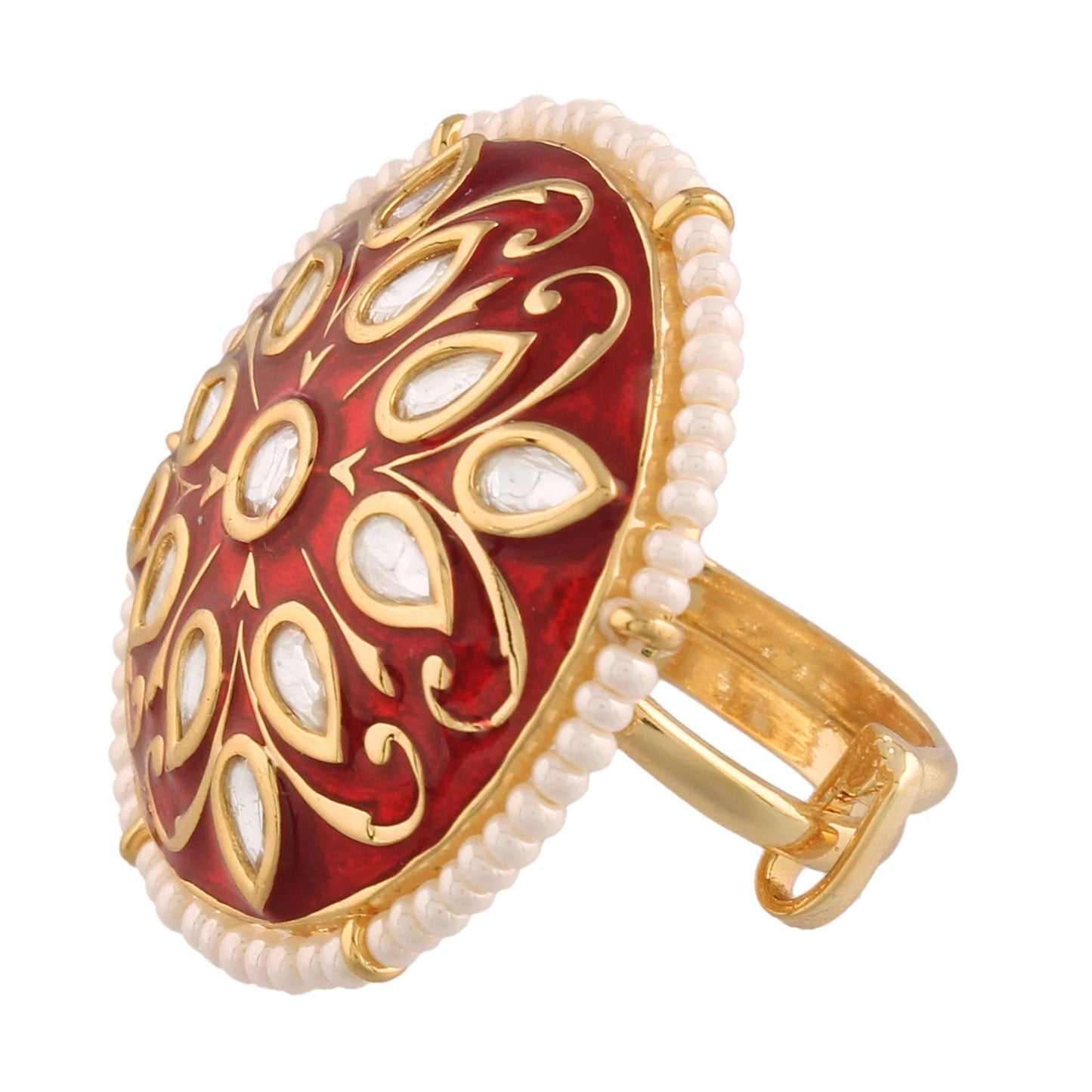 Women's Tradtional Meenakari finger ring