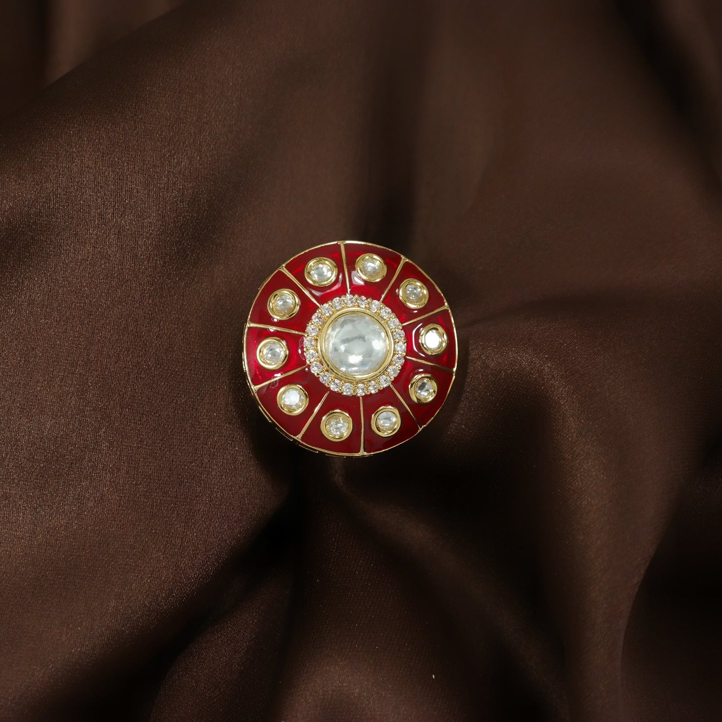 Women's Tradtional Meenakari finger ring