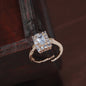 Women's Rose GoldÂ Crystal AD Sparkling Heart Shaped Finger Ring