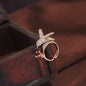 Women's Rose GoldÂ Crystal AD Sparkling  Birds Finger Ring