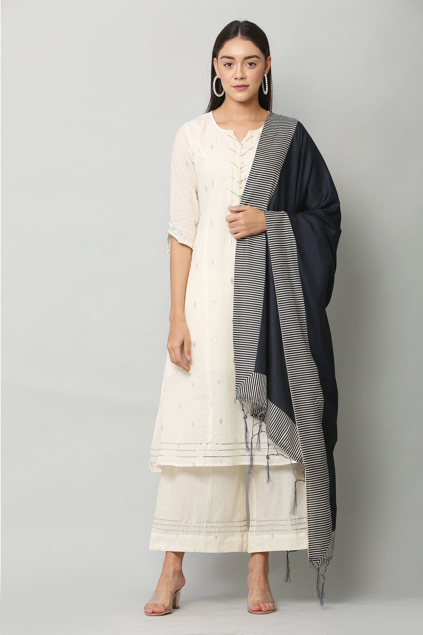 Women's Light Blue Color Art Silk Digital Printed Dupatta