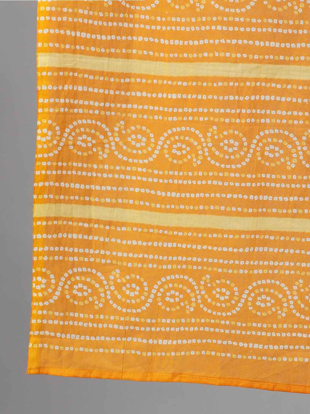 Women's Yellow Three-Quarter Sleeves Printed Kurta-Palazzo With Pockets Dupatta And Fask Mask