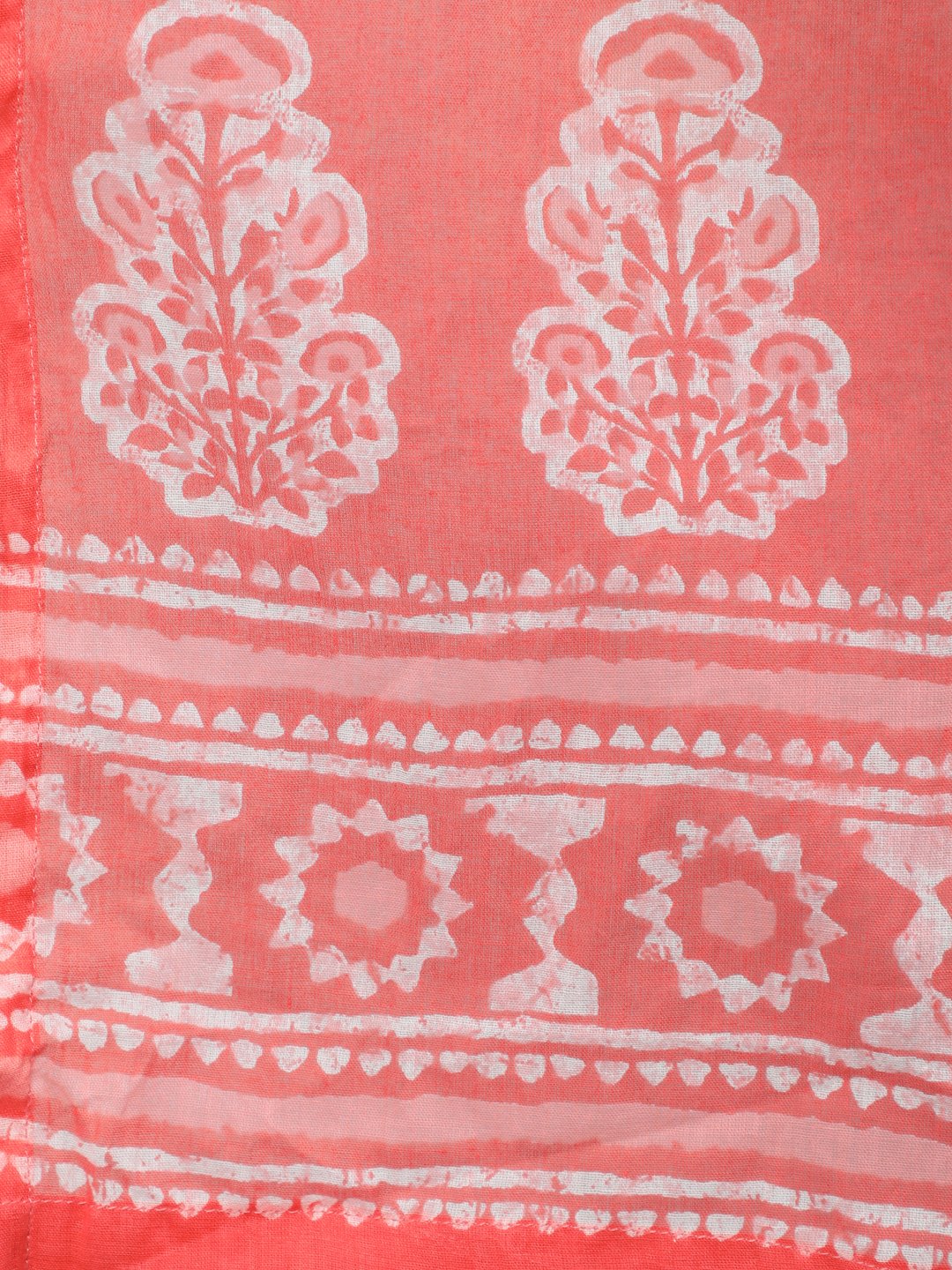 Women's Pink Printed Kurta Set With Plazo & Dupatta