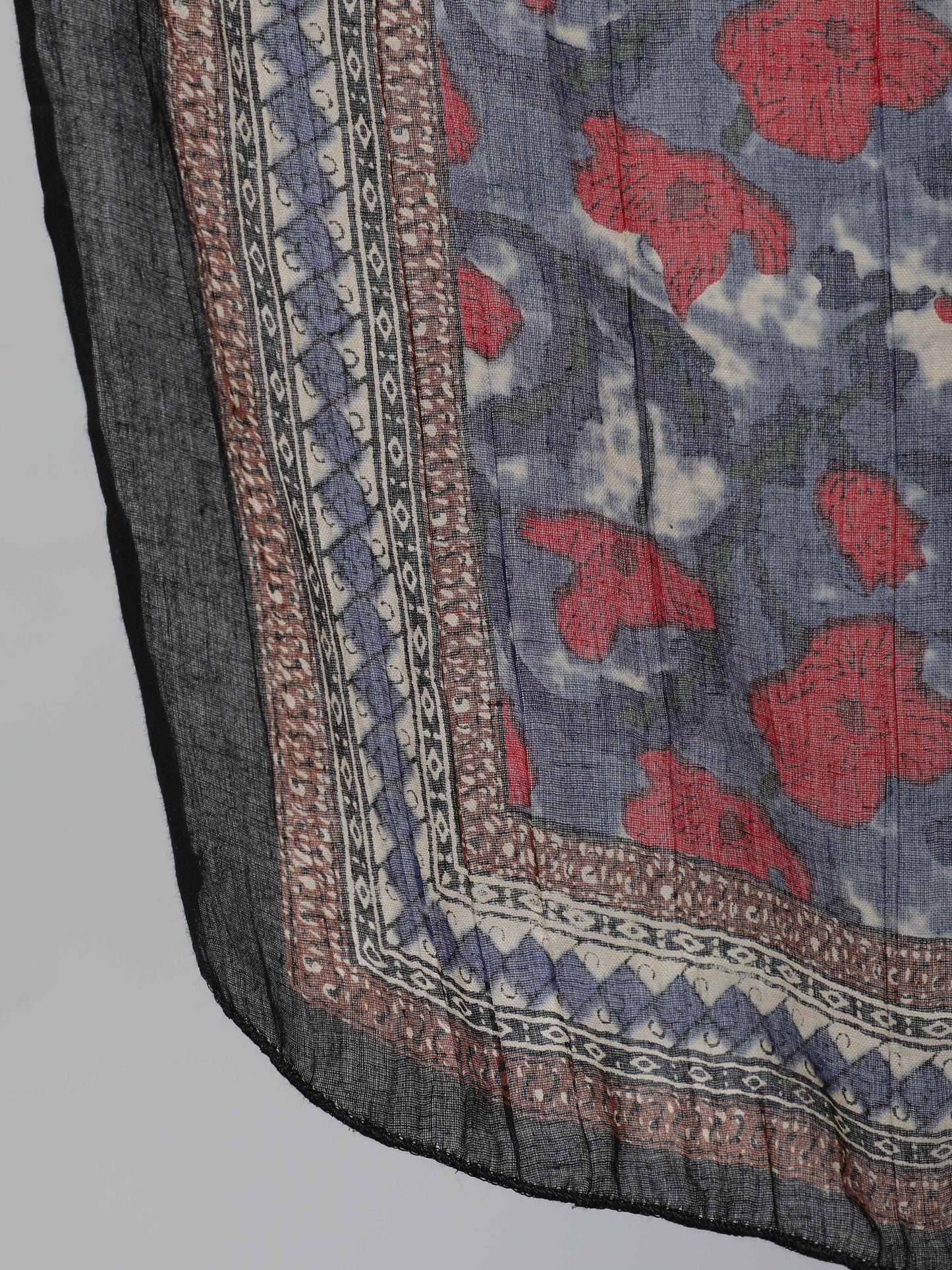 Women's Multi Floral Printed Flared Kurta With Palazzo Dupatta