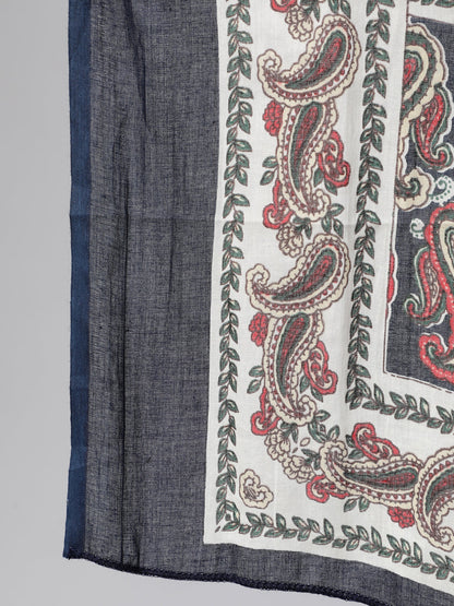 Women's Multi Ethnic Printed Flared Kurta And Trouser With Dupatta