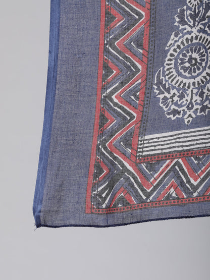 Women's Multi Printed Straight Kurta With Palazzo & Dupatta