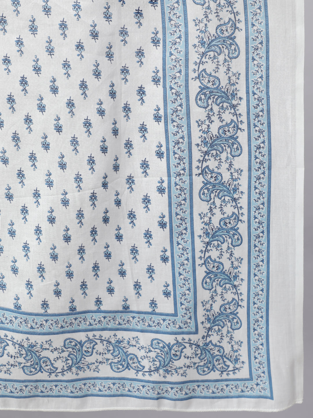 Women's Off-White Ethnic Printed Kurta With Trouser And Dupatta