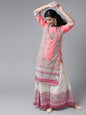 Women's Floral Printed Straight Kurta Palazzo Set