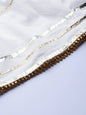 Women's White Cotton Voile Solid Sharara