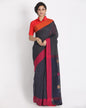 Women's All Over Ketha Work Navy Blue Handloom Saree