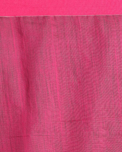 Women's All Over Katha Work Teal Handloom Blended Cotton Saree
