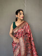 Women's Pink Diva Soft Silk Kalamkari Printed Saree