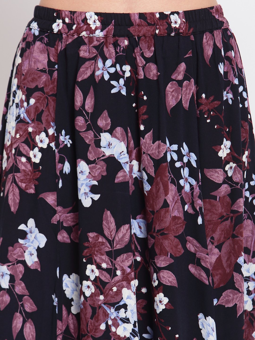 Women's Multi Printed Crepe Na Na Casual Skirt