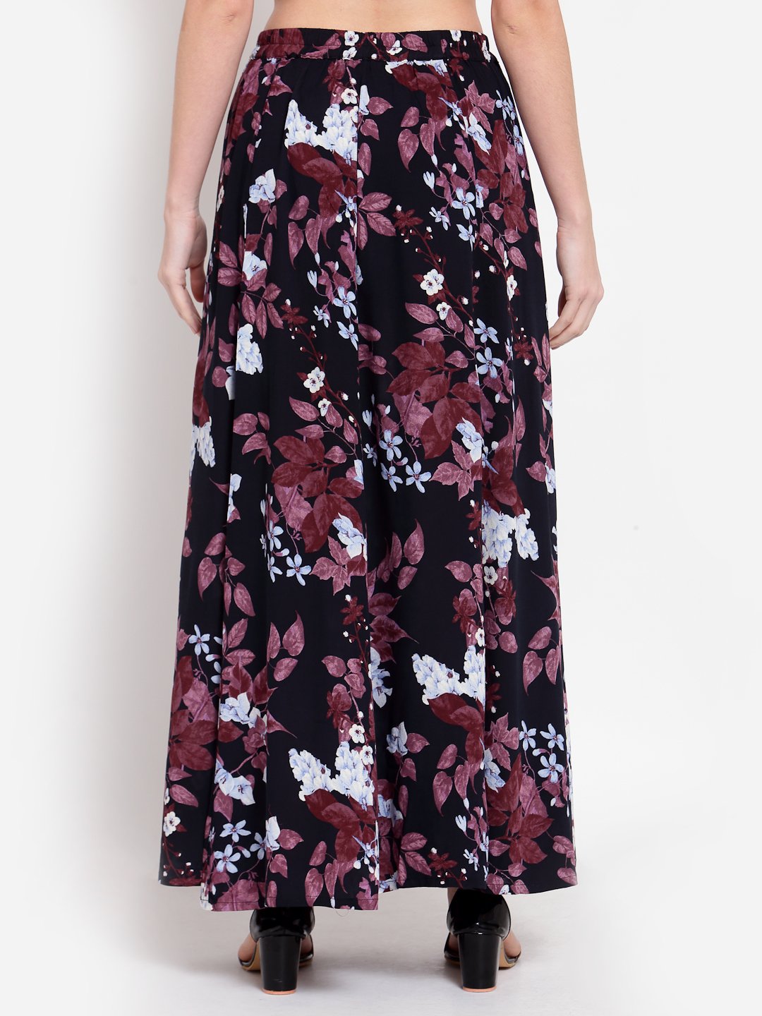Women's Multi Printed Crepe Na Na Casual Skirt