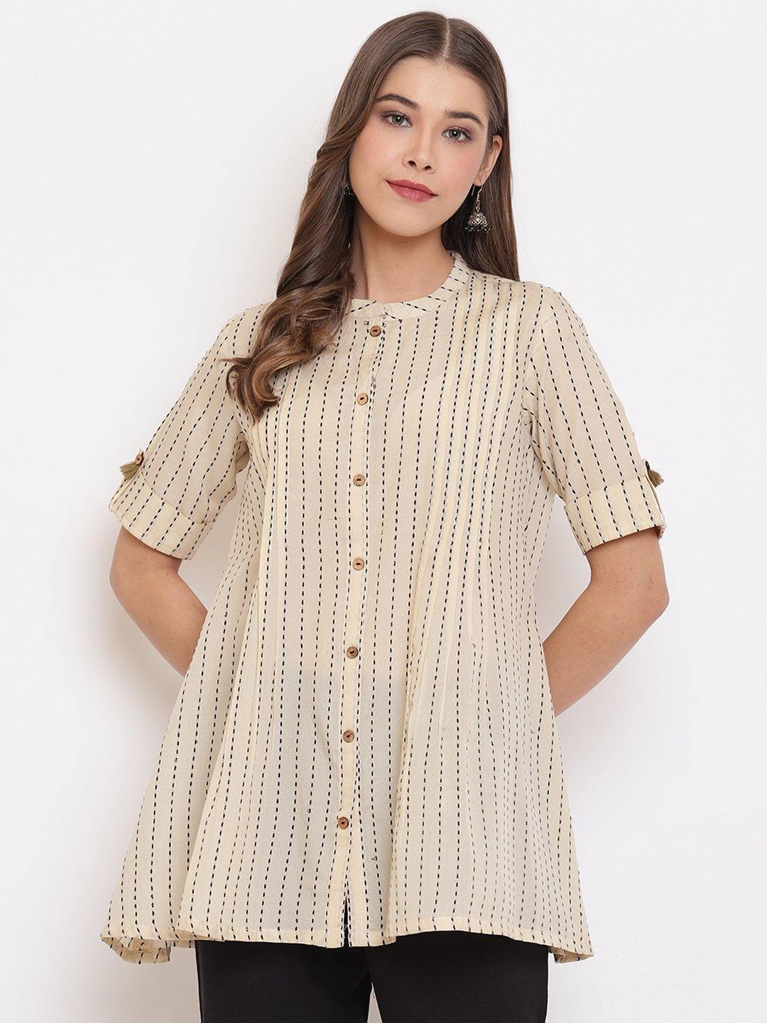 Women's Cream Cotton T