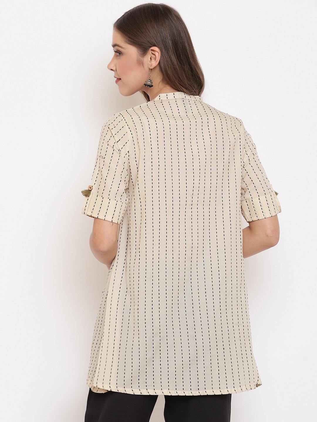Women's Cream Cotton T
