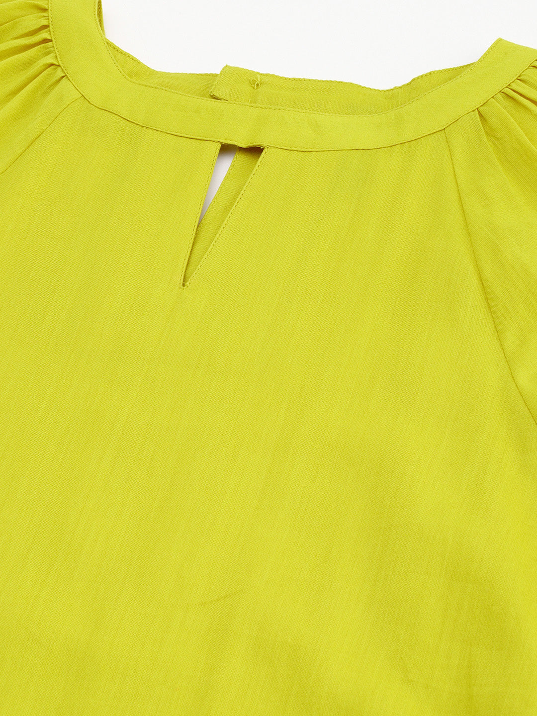 Women's Solid Mustard Cotton Dress