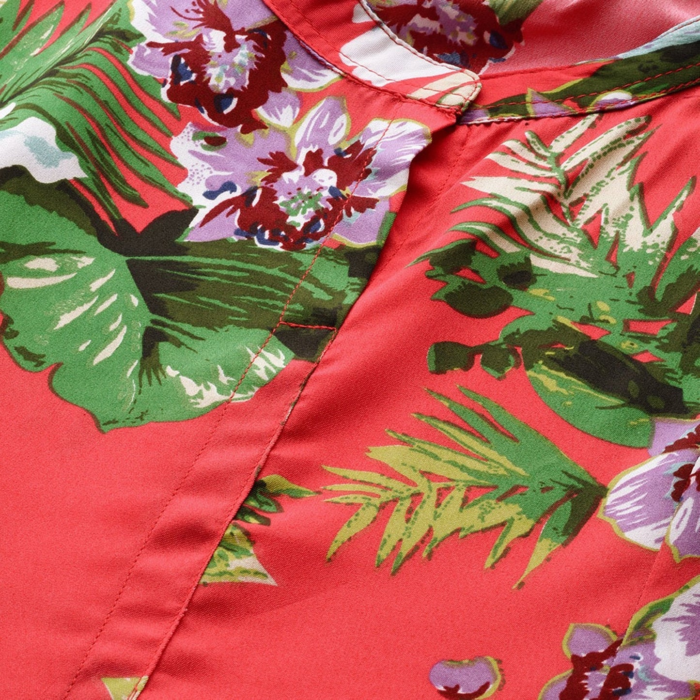 Women's Multi Crepe Printed Half Sleeve Casual Dress