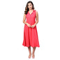 Women Pink Sleeveless Dress by Myshka (
