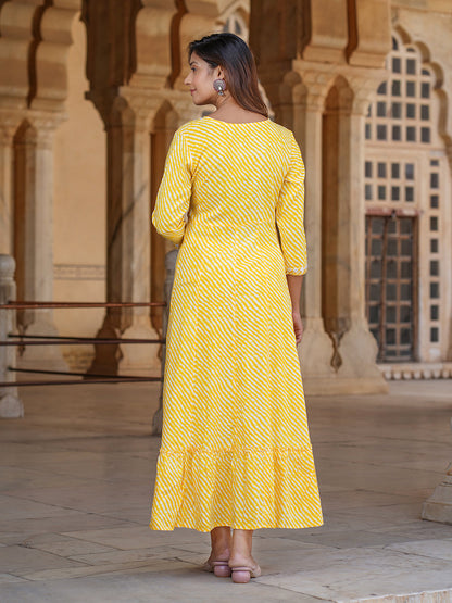 Women's Yellow Viscose Rayon Kurta