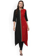 Women's Multicolor Poly Crepe Kur