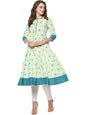 Women's Multicolor Cotton Kur