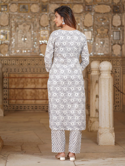 Women's White Cotton Kurta