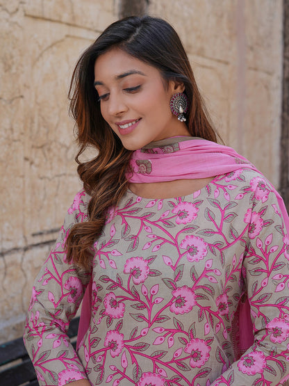 Women's Cream Cotton Kurta