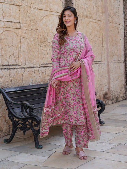 Women's Cream Cotton Kurta