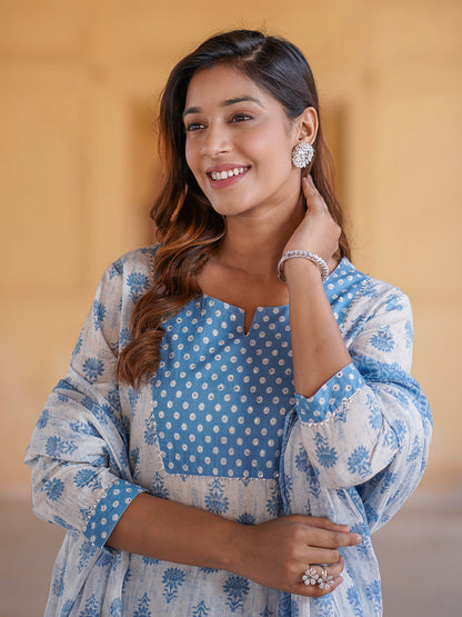 Women's White Cotton Kurta