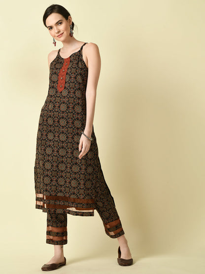 Women's Multi Straight Printed Kurta