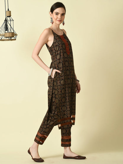 Women's Multi Straight Printed Kurta