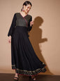 Women's Black Solid Kurtas
